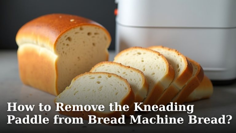 How to Remove the Kneading Paddle from Bread Machine Bread?