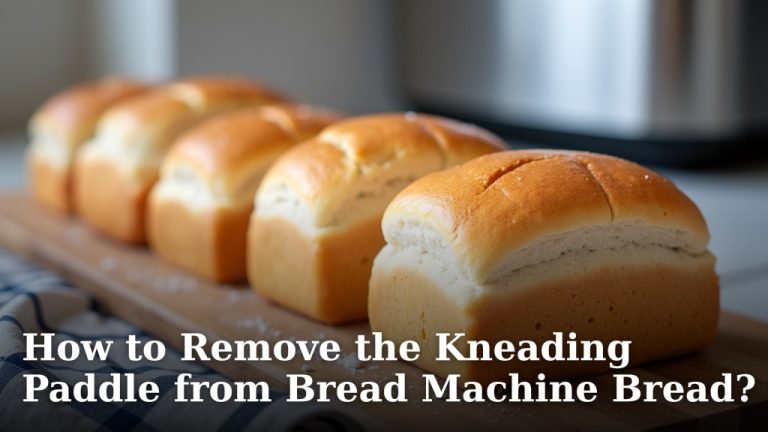 How to Remove the Kneading Paddle from Bread Machine Bread?