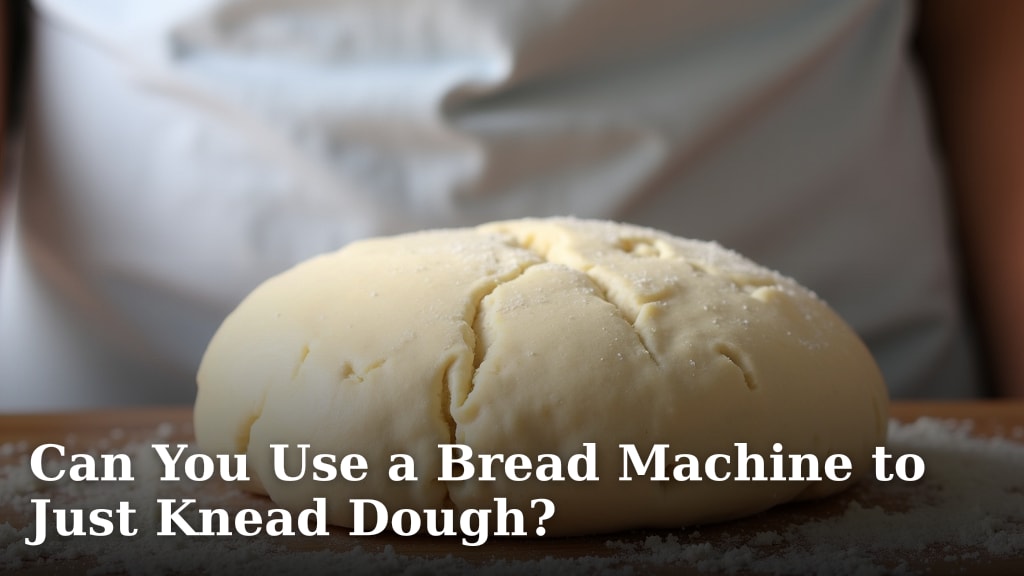 Can You Use a Bread Machine to Just Knead Dough?