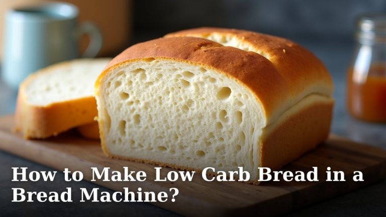 How to Make Low Carb Bread in a Bread Machine?