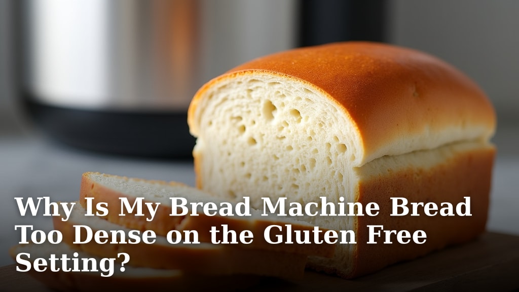 Why Is My Bread Machine Bread Too Dense on the Gluten Free Setting?