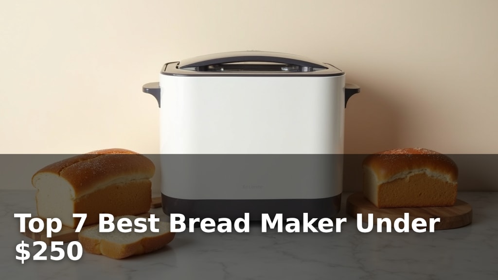 Top 7 Best Bread Maker Under $250