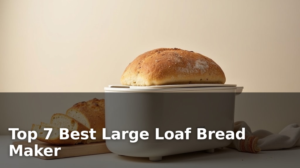 Top 7 Best Large Loaf Bread Maker