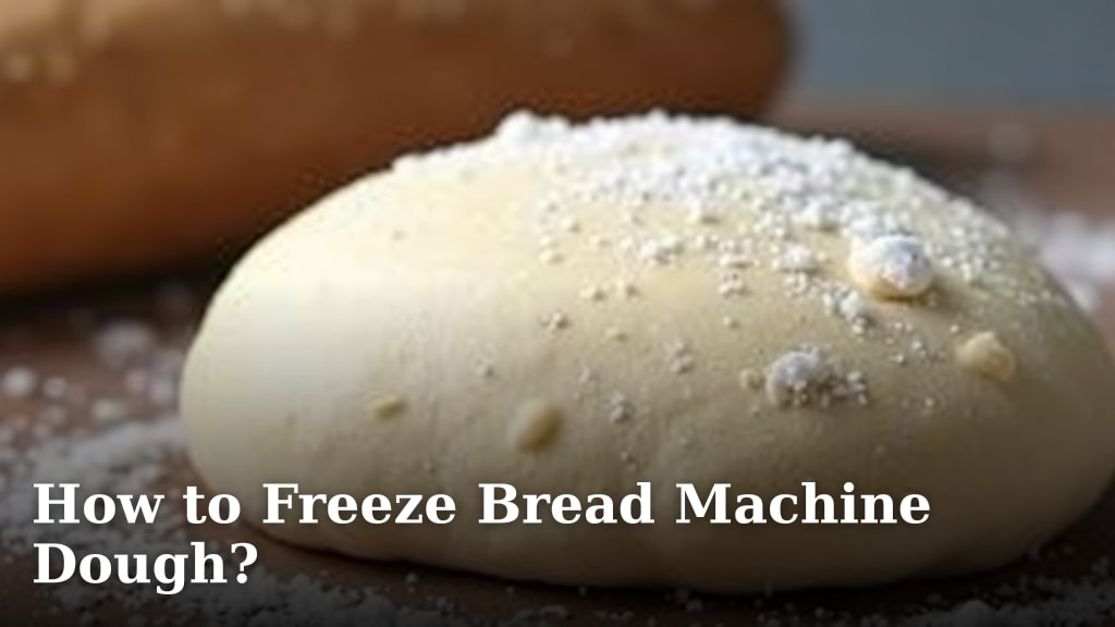How to Freeze Bread Machine Dough?