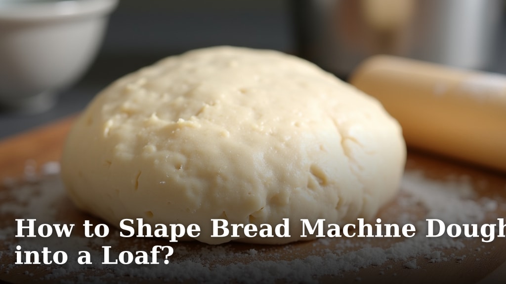 How to Shape Bread Machine Dough into a Loaf?