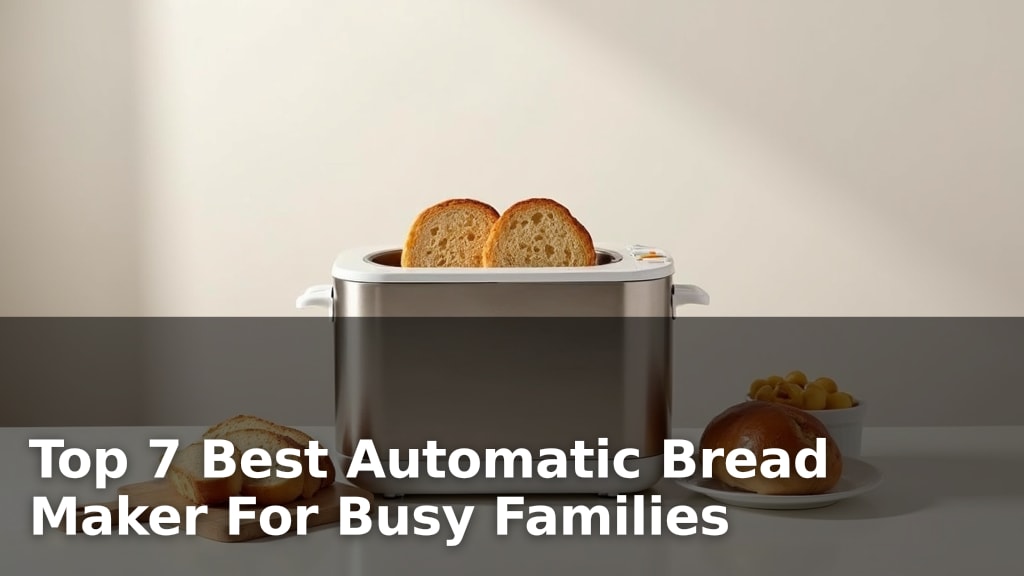 Top 7 Best Automatic Bread Maker For Busy Families