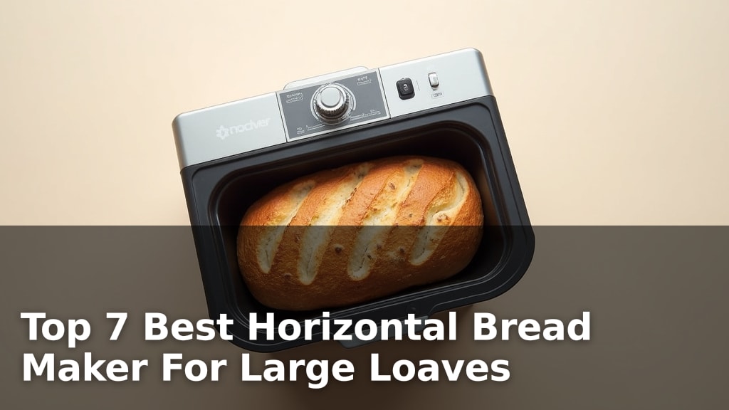 Top 7 Best Horizontal Bread Maker For Large Loaves